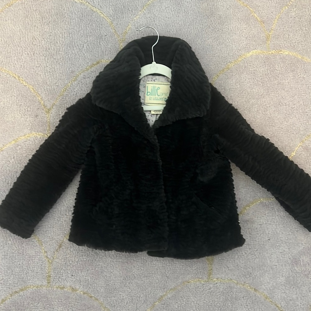 Billie Girl faux fur black Coat